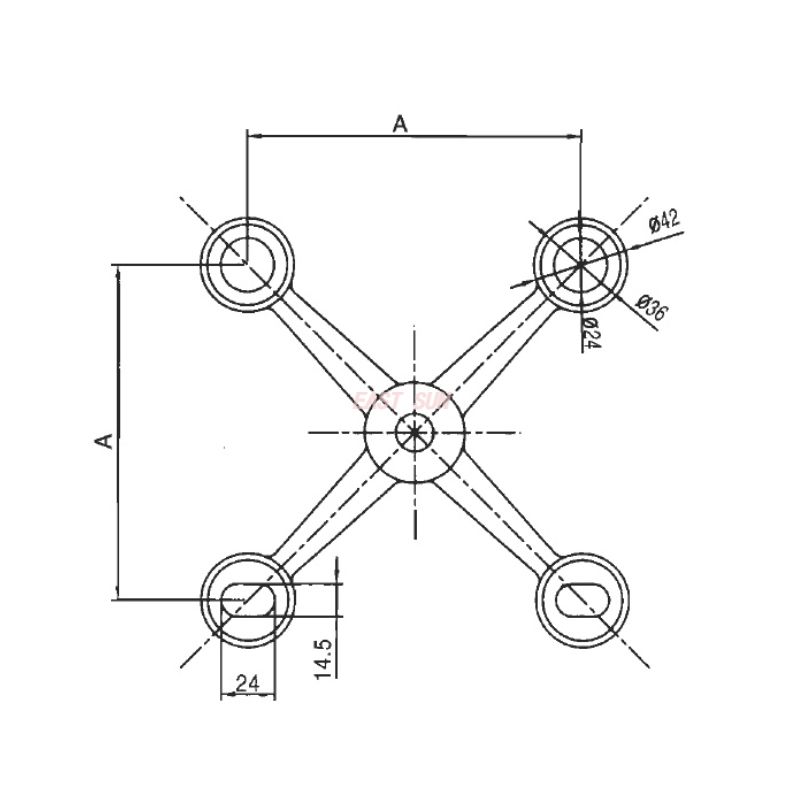 SD-150-4R-Raccord Spider