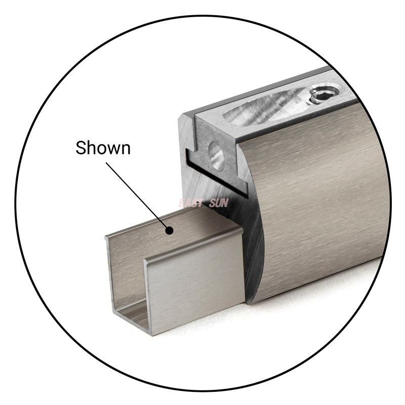 Kit de collecteur de porte de douche réglable anodisé 95 po