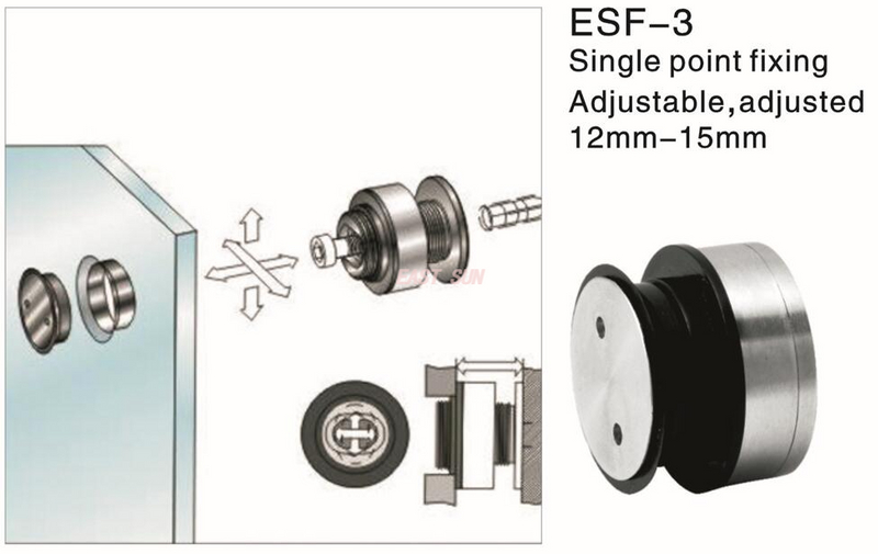 Entretoises de connecteur de verre de séparation en verre 12-15MM