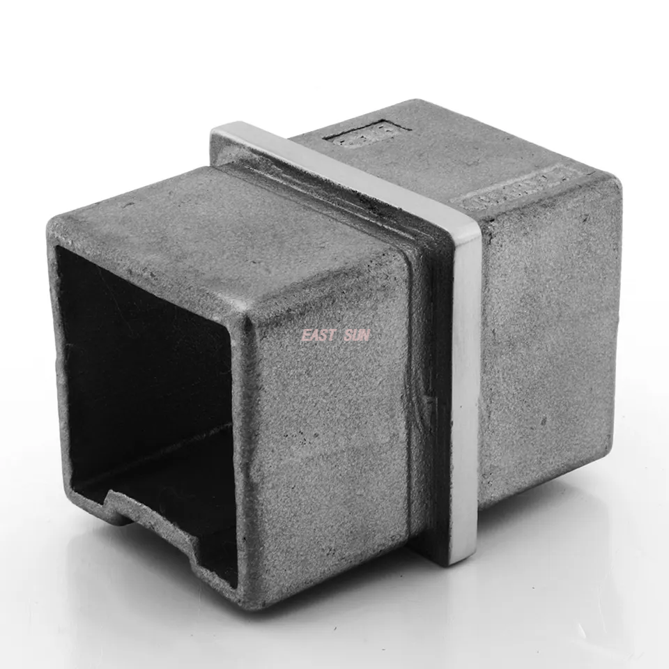 Raccords de rampe d'escalier, connecteur de main courante en acier inoxydable 304 316 pour tube carré