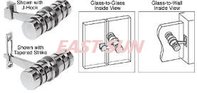 Loquet à bouton à 180 degrés en bronze huilé