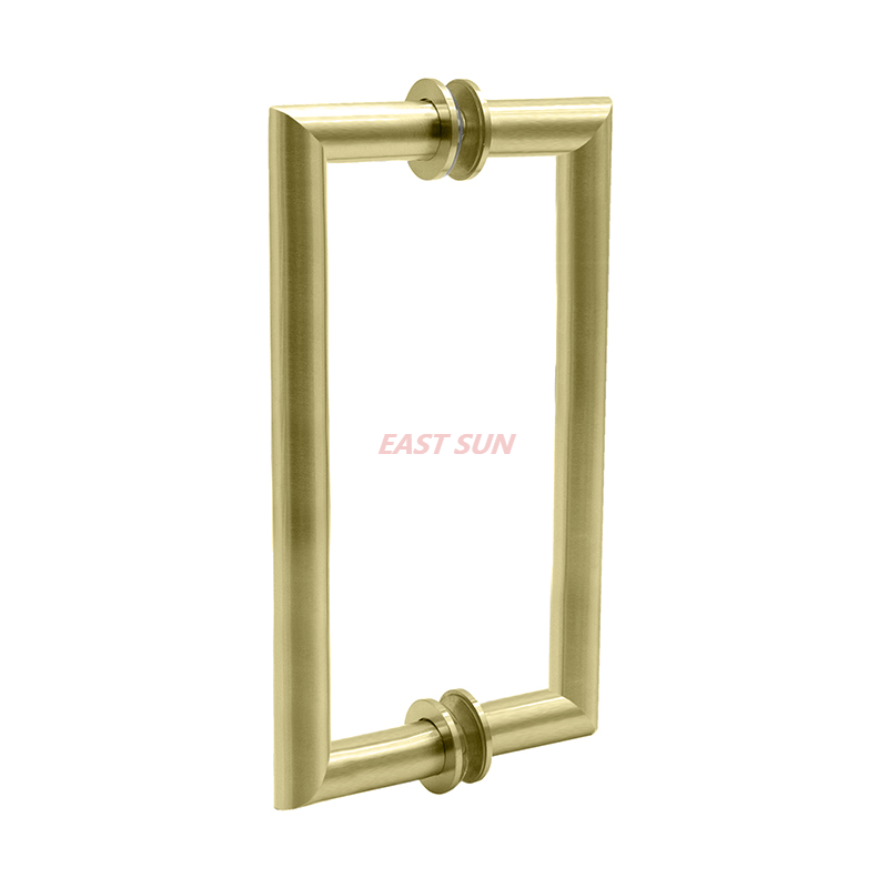 Poignée de traction dos à dos avec coin en onglet et tube rond série MT