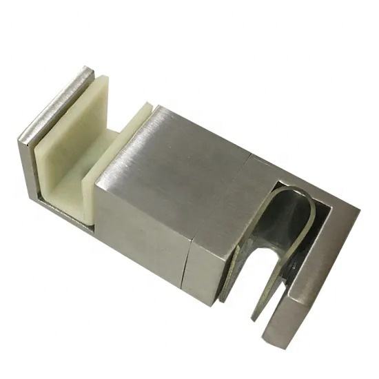 Guide de plancher de porte de douche coulissante sans cadre de matériel d'acier inoxydable 304 pour la porte en verre