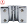 Charnières de porte de douche verre à verre pivotantes en zinc sans cadre pour verre 1/2″ – 3/8″