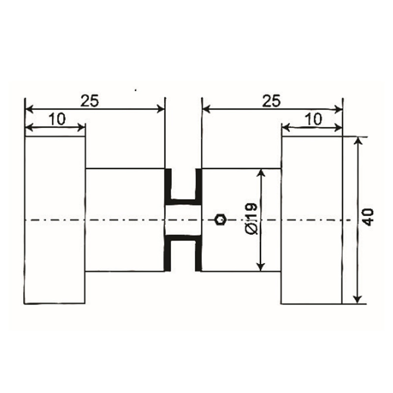 GDK-41- bouton de porte de douche