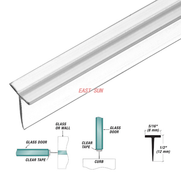 T Essuyer avec du ruban adhésif pré-appliqué