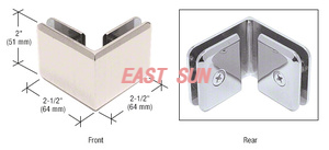 Pince verre à verre à 90° de style biseauté