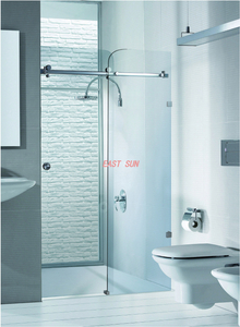 Système coulissant à 180 degrés en acier inoxydable brossé de la série Bristol