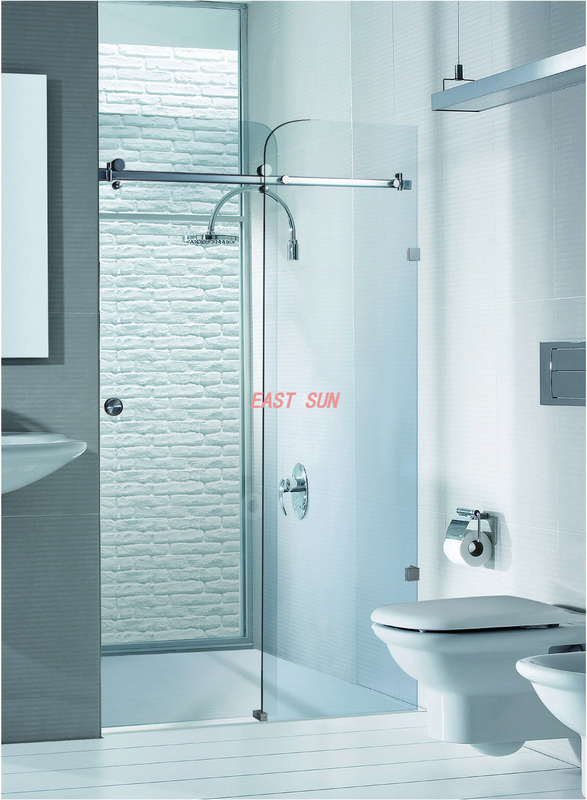 Système coulissant à 180 degrés en acier inoxydable brossé de la série Bristol