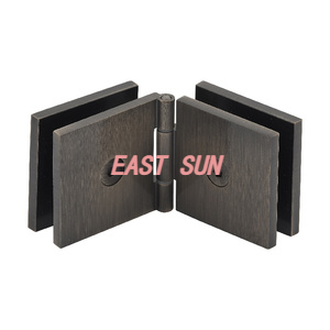 Clip verre à verre carré réglable en laiton antique 