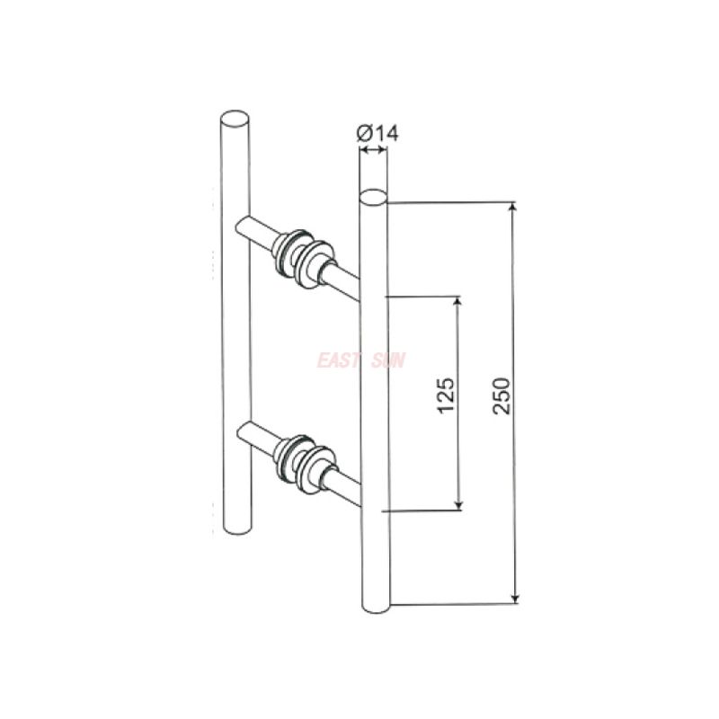 PD-002-Poignées de porte de douche