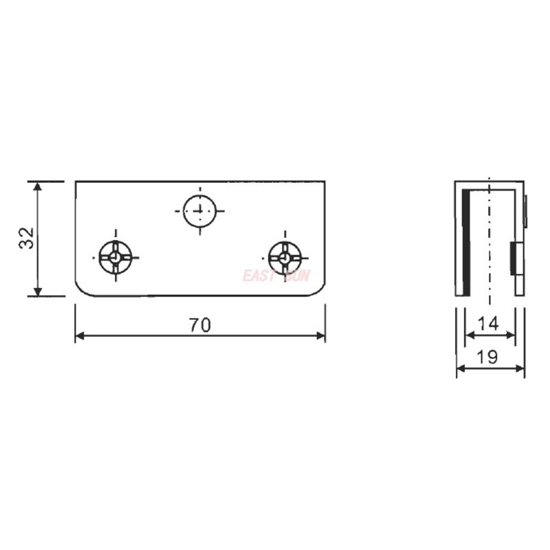CBH-062P-Charnières d'armoire