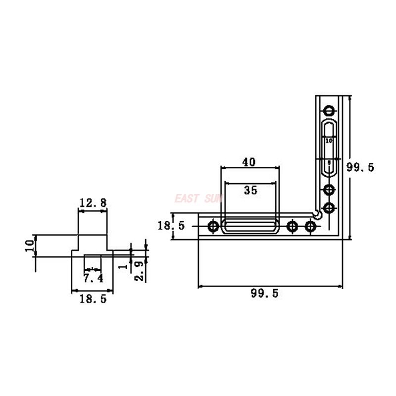 mat&eacute;riel de pivot de porte commerciale