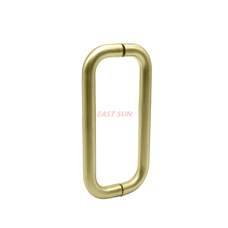 Poignées de porte de douche dos à dos solides de 6 po de diamètre de 3/4 po sans rondelles métalliques