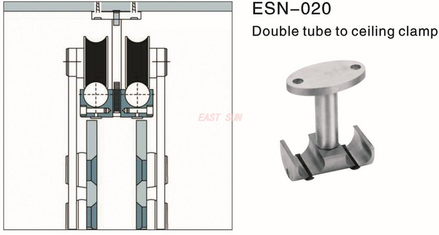 Porte Coulissante Double Tube Au Plafond Collier Dorma Design