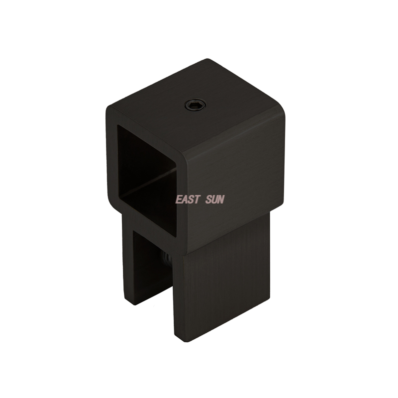 Support mobile pour verre 1/4' à 5/16' (6 à 8 mm) - Barre carrée