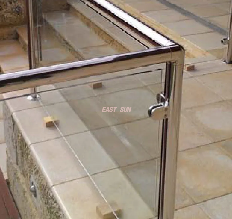 Coude de main courante de balustre de balcon, raccords de garde-corps ronds à 3 voies, connecteur de main courante en acier inoxydable 304 316