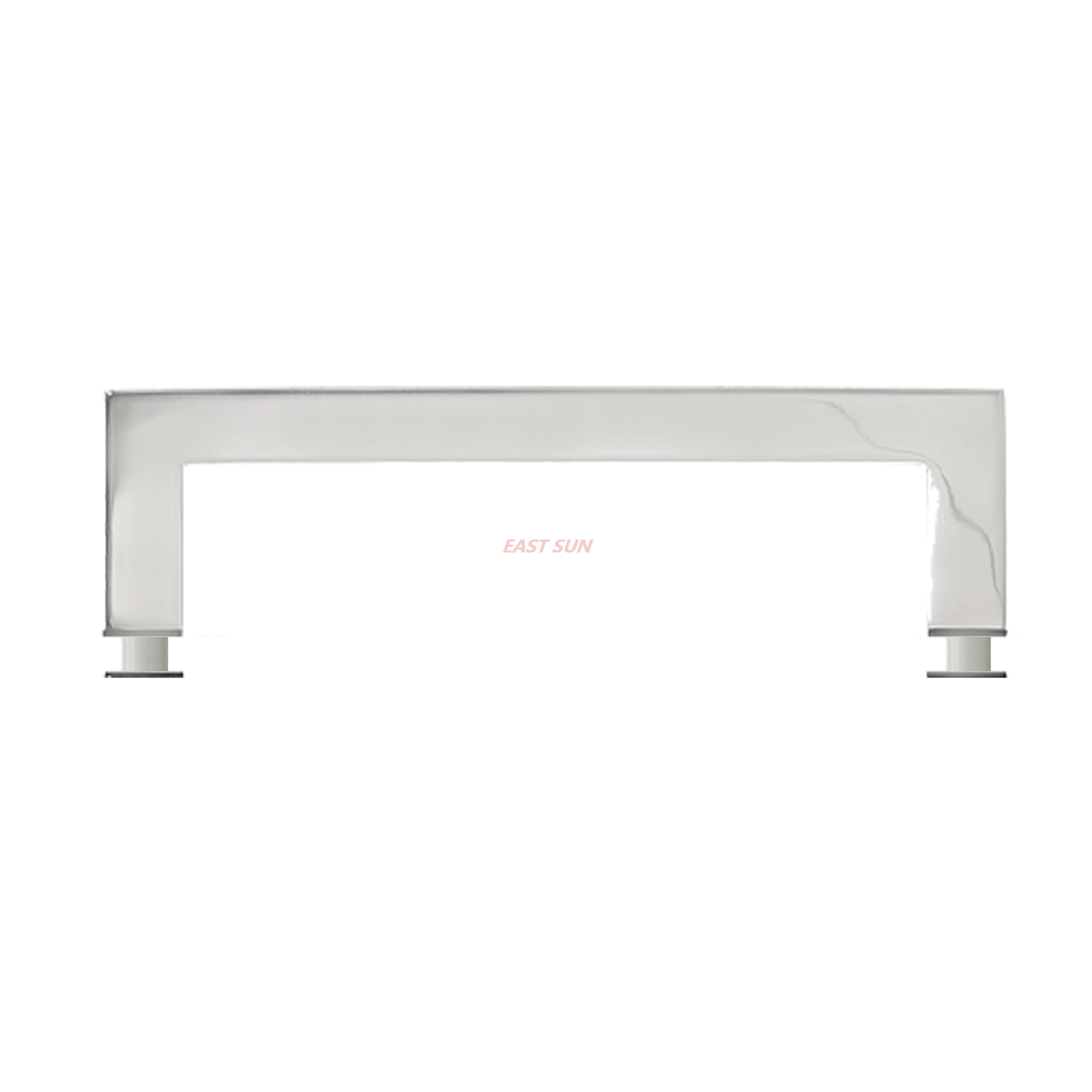 Barre d'appui carrée en onglet en acier inoxydable poli de 24 po