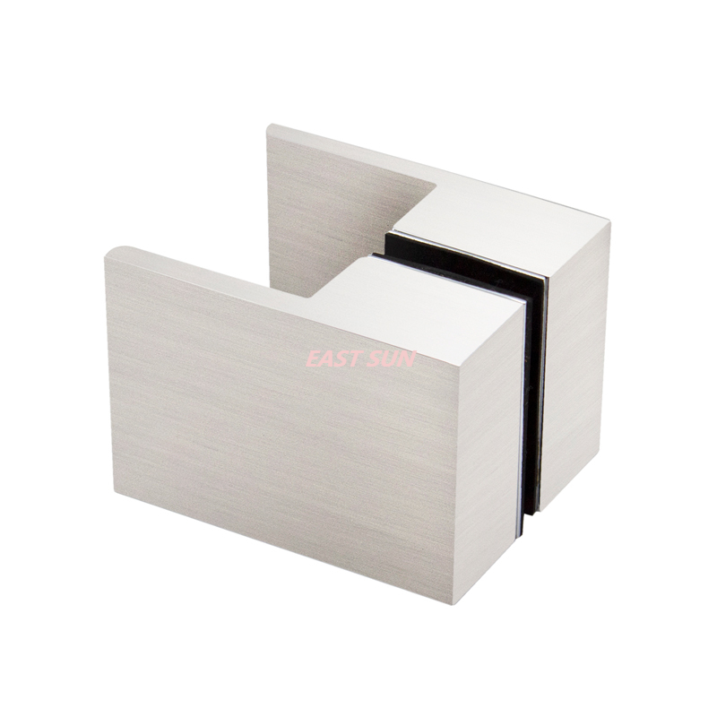 Bouton de traction carré dos à dos chromé