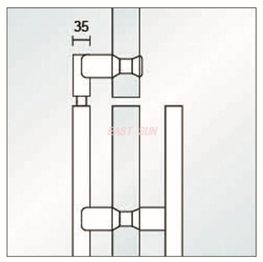 Serrures à poignée Serrures en verre PH-1012