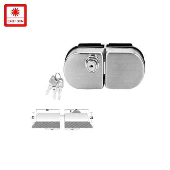 Serrures de poignée de porte en verre, loquet de douche populaire en Europe