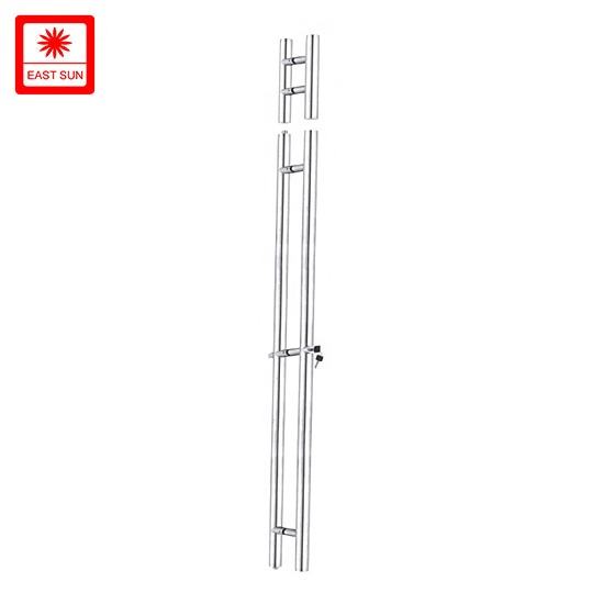 Matériel de meubles en acier inoxydable populaire en Europe, loquet de douche, poignée de porte en verre de haute qualité avec serrure