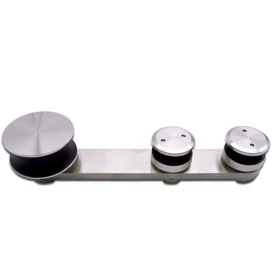 Système de porte coulissante en verre suspendu robuste