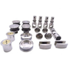 Kit de quincaillerie pour porte de douche coulissante en verre SS304 sans cadre