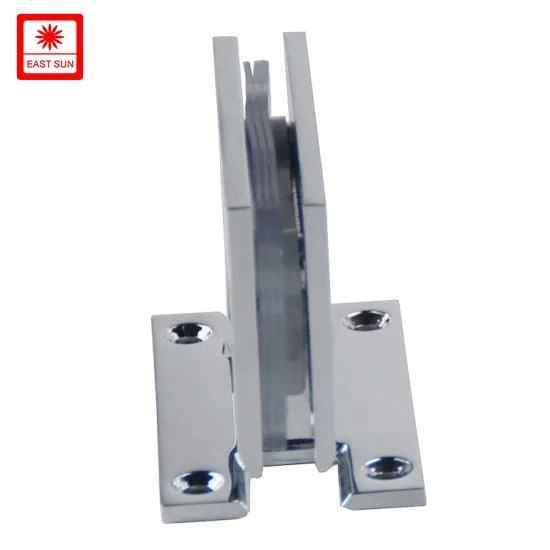 Charnière de porte de douche en verre chromé de type H à 90 degrés pour verre de 1/2″ à 3/8″