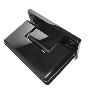 Support mural à 90 degrés pour charnière de porte de douche sans cadre, plaque arrière complète, support en verre pour verre de 1/2″ à 3/8″