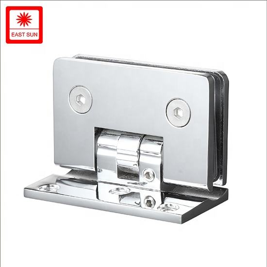 Charnière de porte de douche réglable mur à verre à 90 degrés pour verre 1/2″ – 3/8″