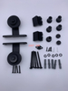 Kit de quincaillerie pour porte de grange coulissante à montage sur le dessus - Rouleau design en forme de T 