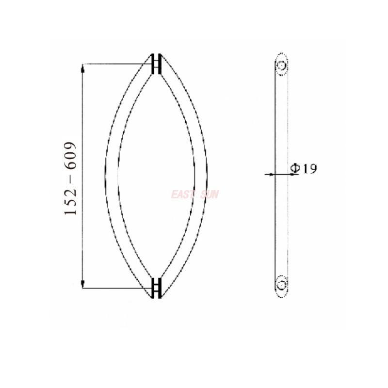 PH-083-Poignées de porte de douche