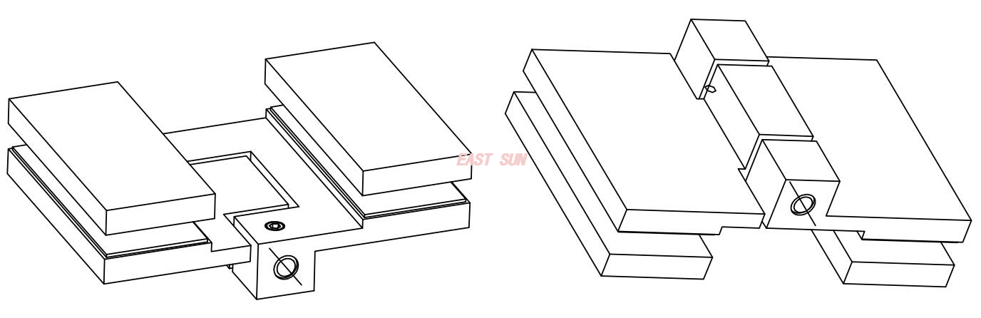 Charnière de porte pliante pour économiser de l'espace