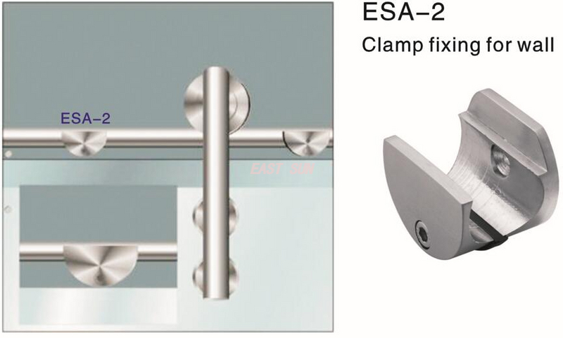 Fixation par pince pour porte coulissante pour mur Dorma Design