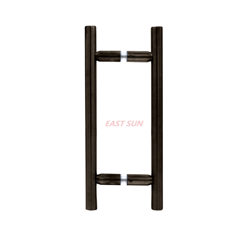 Poignée de traction dos à dos de style échelle de 6 po noir mat