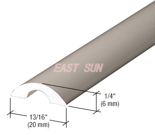 Seuil demi-rond pour porte de douche sans cadre