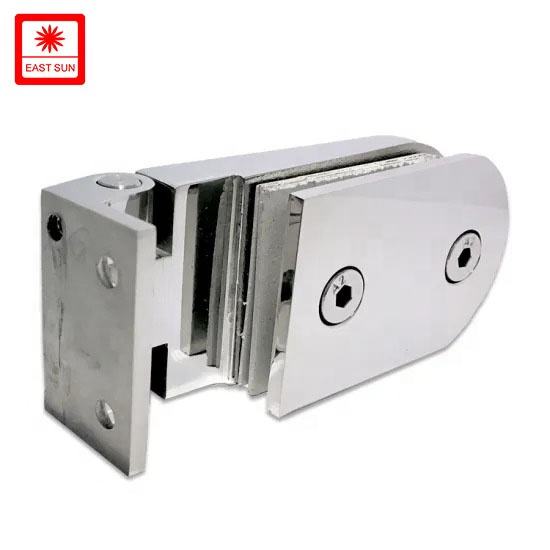 Charnières de porte de douche à charnière pivotante en verre en laiton à 90 degrés, design de mode