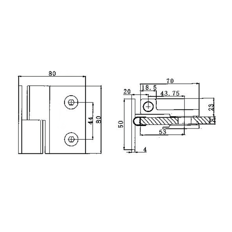 Charnières à montée automatique RSH-301R-Laiton