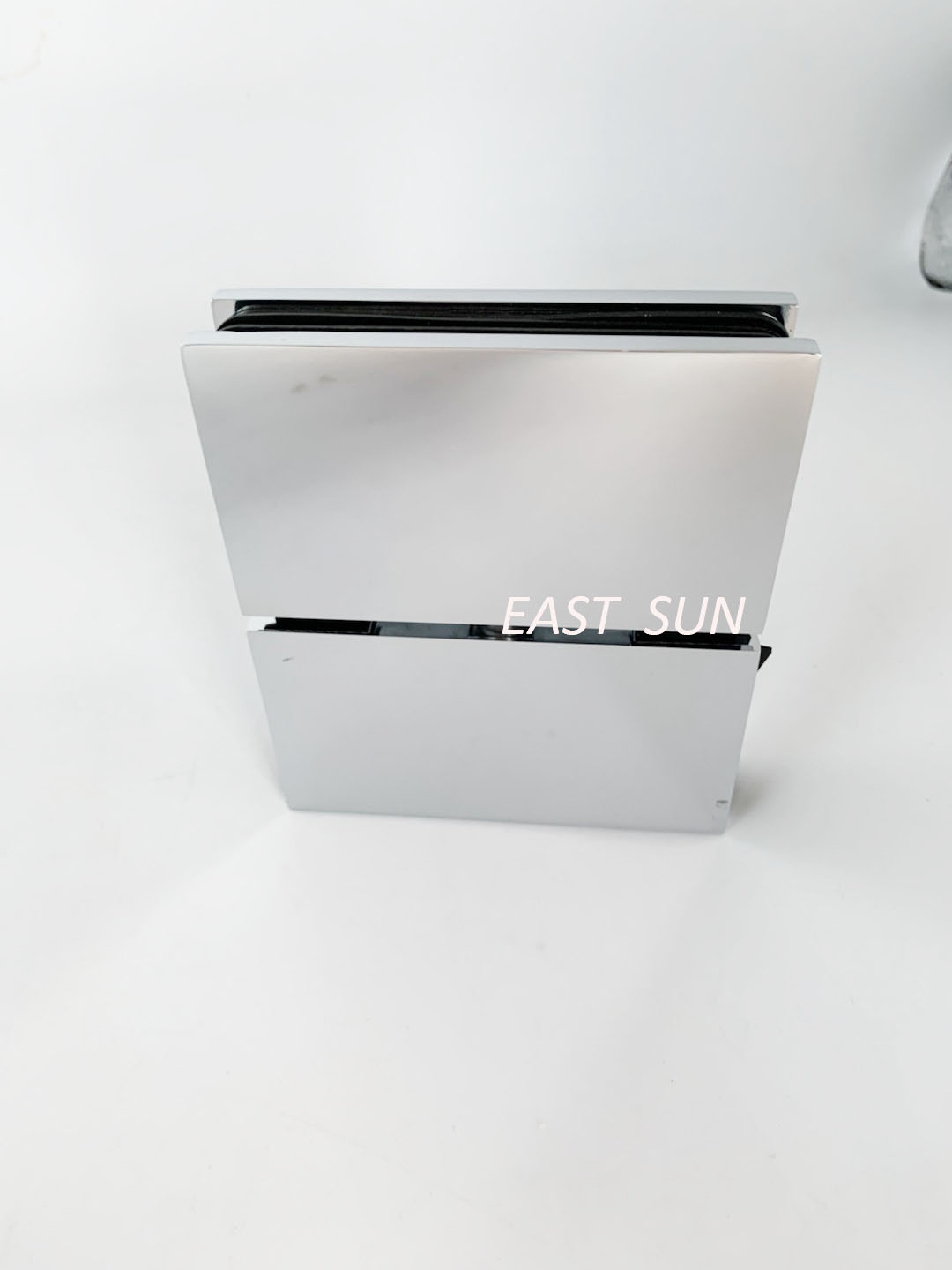 Charnière à montage verre-verre série Cardiff, chrome poli