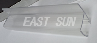 180 Montant de frappe en polycarbonate 'H' pour verre 3/8' (10 mm)