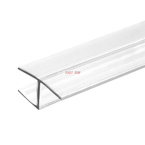 180 Montant de frappe en polycarbonate 'H' pour verre 1/2' (12 mm)
