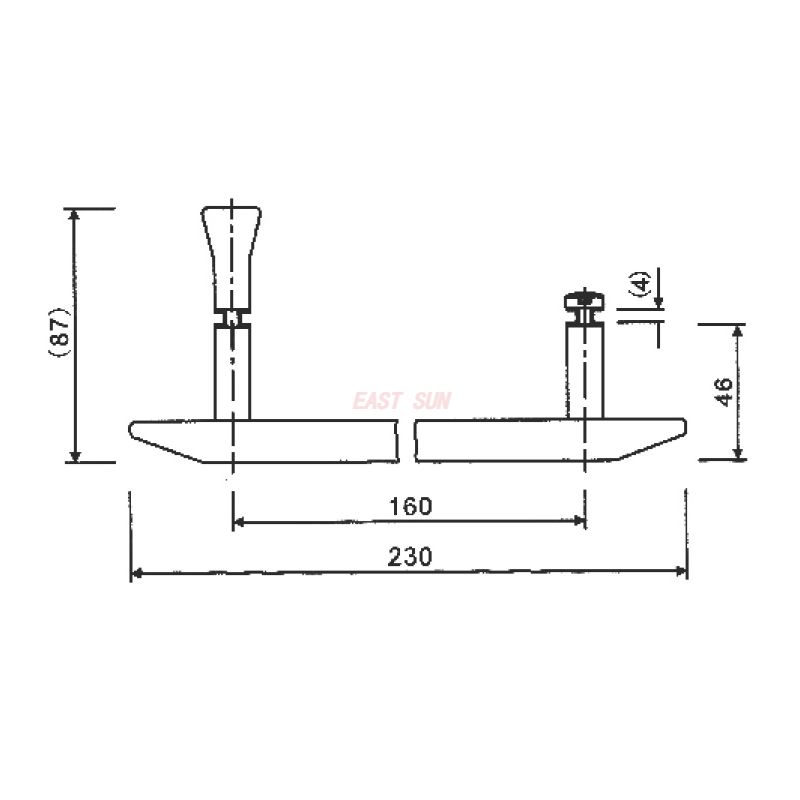 PD-005-Poignées de porte de douche
