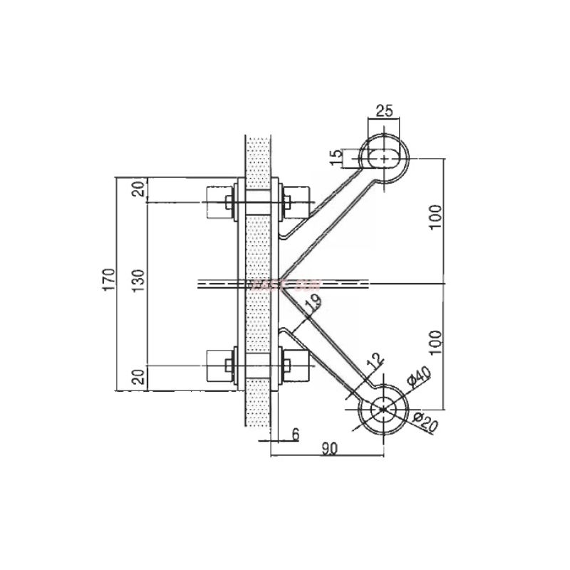 SDS200-2-90-Raccord Spider