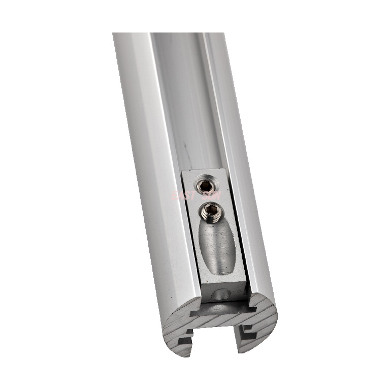 Kit de collecteur de porte de douche réglable anodisé 95 po