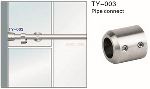 Raccord de tuyau pour porte coulissante robuste