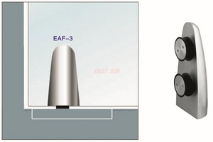 Pivot de sol pour porte pivotante en verre courbé Dorma MAB