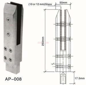Spigot Duplex 2205 Robinet en verre réglable Canada monté au sol pour clôture de piscine AP-008