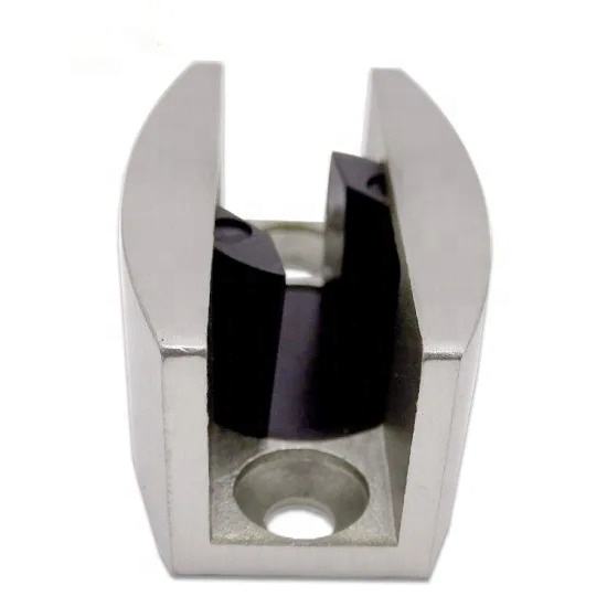 Guide de plancher de porte de douche coulissante sans cadre de matériel d'acier inoxydable 304 pour la porte en verre