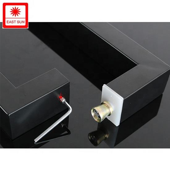 Poignée de traction carrée en acier inoxydable, accessoires de quincaillerie de porte en verre, quincaillerie de meubles, poignée de porte